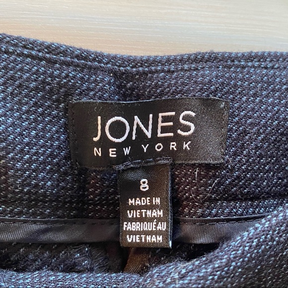 Jones New York Blue Tweed Pant - Picture 4 of 6